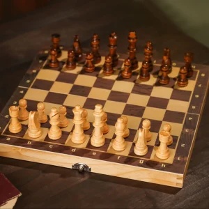 Solid Wooden Chess Board Set
